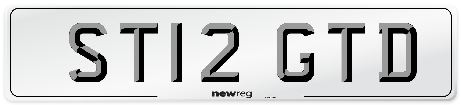 ST12 GTD Number Plate from New Reg